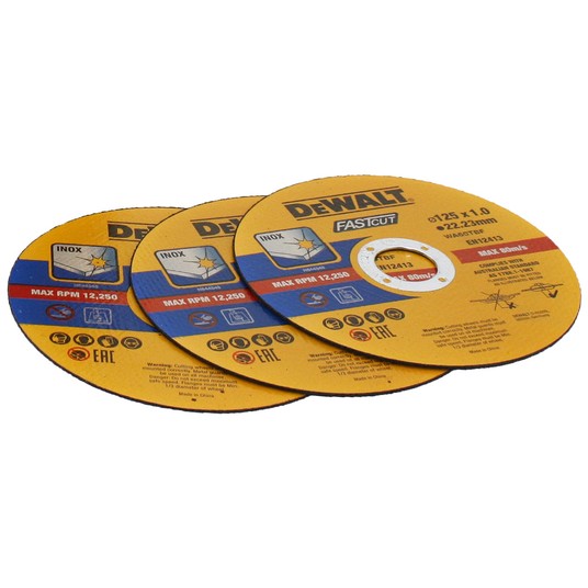 100 Tarcz metal 125x1mm INOX DeWalt+ rękawice -zdjęcie numer 3