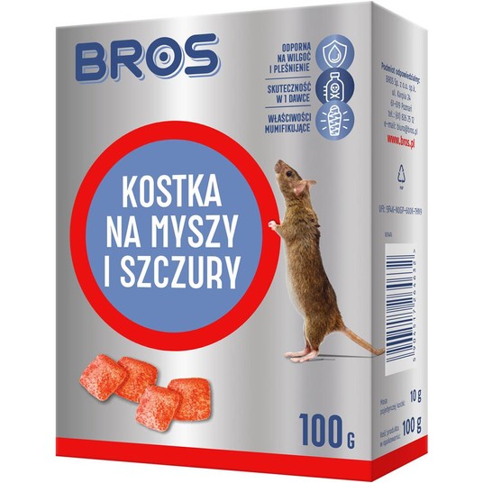 BROS kostka na myszy i szczury 100g (12) -zdjęcie numer 1