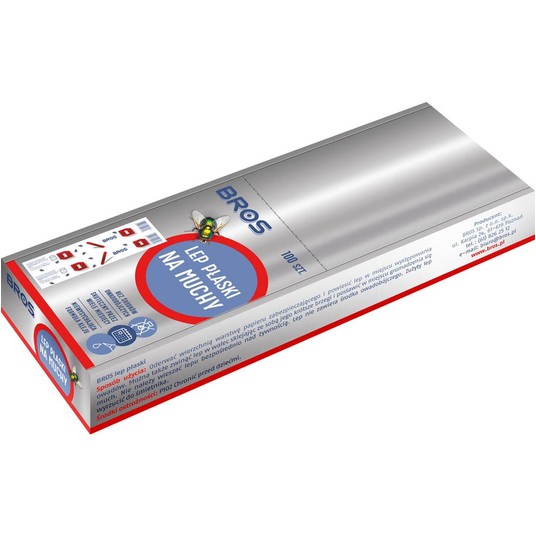 BROS lep na muchy płaski BROS (opk=100sztuk) -zdjęcie numer 1