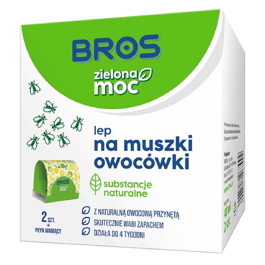 BROS lep na muszki owocówki ZIELONA MOC(2szt) -zdjęcie numer 1