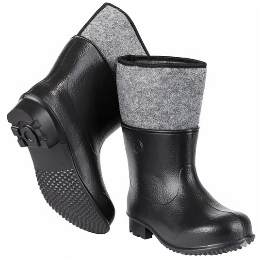 Buty gumofilce EVA 42 KOLMAX piankowe czarne -zdjęcie numer 2