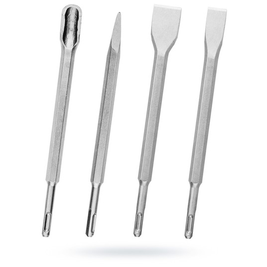 Dłuta z uchwytem SDS plus kpl. 4cz SILVER -zdjęcie numer 3