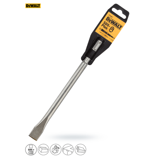 Dłuto płaskie SDS PLUS 20x250mm DEWALT -zdjęcie numer 2