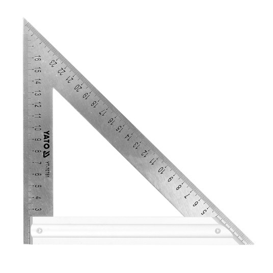 Ekierka metalowa ze stopką 270 mm YATO -zdjęcie numer 1