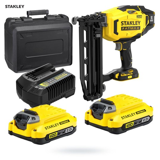 Gwoździarka 18V 16GA 2aku 2Ah STANLEY FATMAX V20 -zdjęcie numer 2