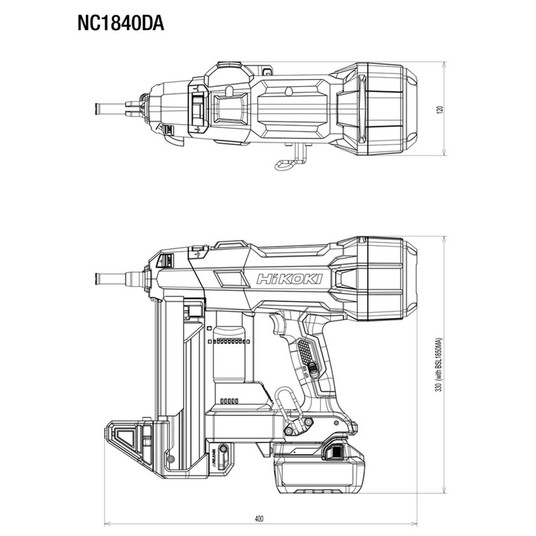 Gwoździarka 18V BL do betonu body HSC4 HIKOKI -zdjęcie numer 3