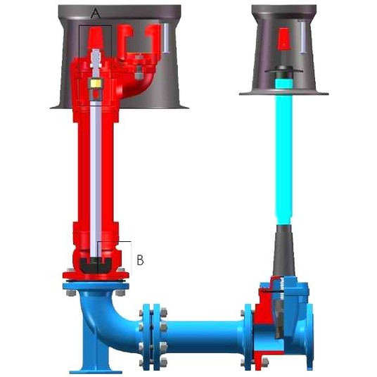 Hydrant podziemny DN 80 L-1250mm PN10 8-otw -zdjęcie numer 1