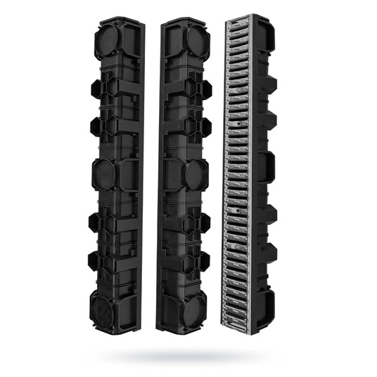 Kanał 1mb PP H-100mm ruszt oc A15 AQUER -zdjęcie numer 3