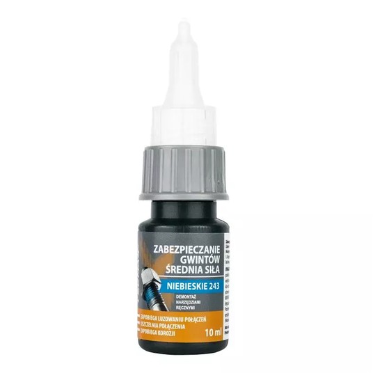 Klej do gwintów NIEBIESKI średni 10ml -zdjęcie numer 1