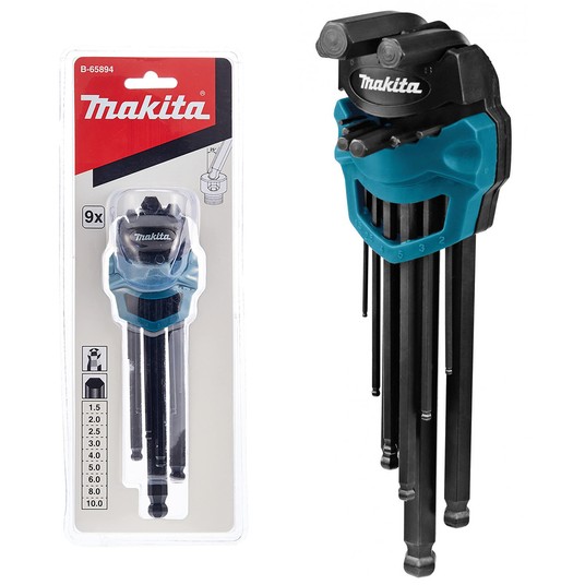 Klucze hex kulka 9cz 1,5-10mm MAKITA -zdjęcie numer 1