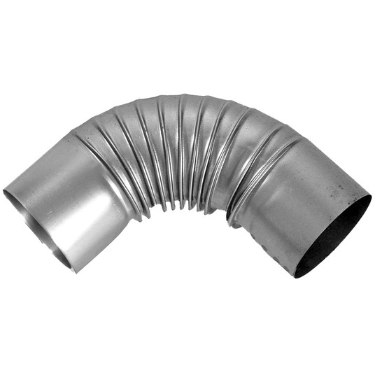 Kolano parnikowe fi 130mm czarne (1 sztuka) -zdjęcie numer 1