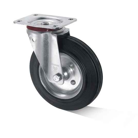 Koło 80/19 skrętne z płytką na łożysku 55 kg -zdjęcie numer 1