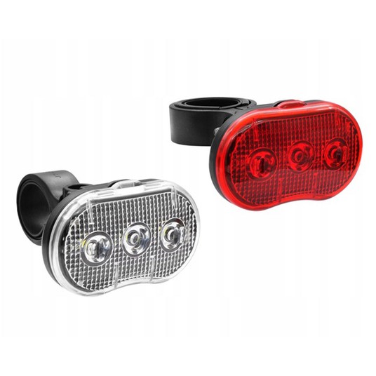 Komplet lamp na baterie do roweru HL-PR-021 ROJAX -zdjęcie numer 1