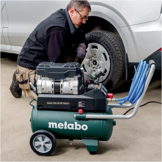 Kompresor bezolej 24L 8bar METABO BASIC 220-24 OF -zdjęcie numer 8