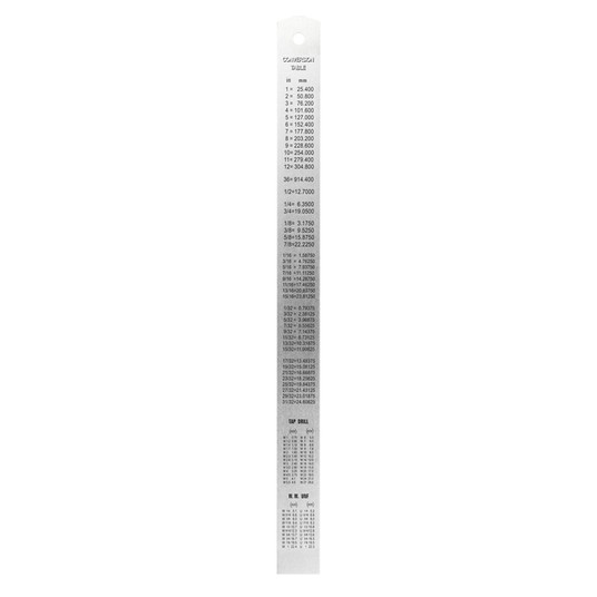 Linijka przymiar mierniczy nierdzewny 300mm YATO -zdjęcie numer 4