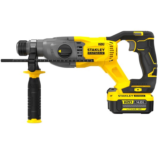 Młotowiertarka 18V BL SDS+ 2J 2x4Ah V20 STA FATMAX -zdjęcie numer 4