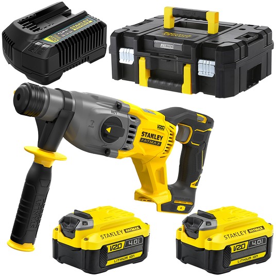 Młotowiertarka 18V BL SDS+ 2J 2x4Ah V20 STA FATMAX -zdjęcie numer 1
