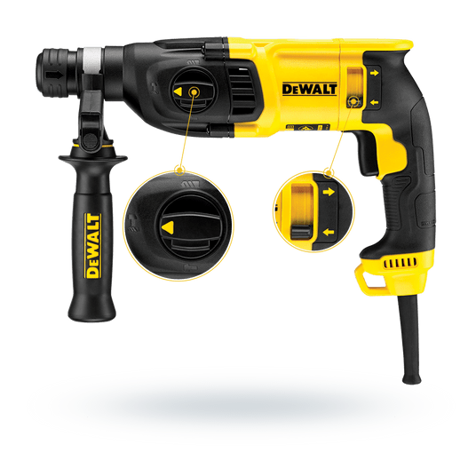 Młotowiertarka 800W SDS+ 2,6j TSTAK DEWALT -zdjęcie numer 4