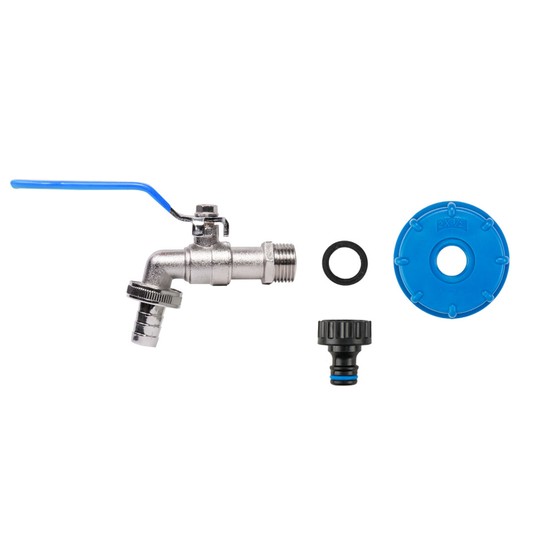 Nakrętka IBC S60x6 z kranem GZ 3/4" metal -zdjęcie numer 2