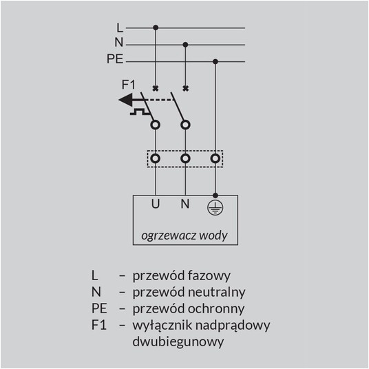 Ogrzewacz przep. 4,5KW z wylewką L-150mm 230V -zdjęcie numer 6
