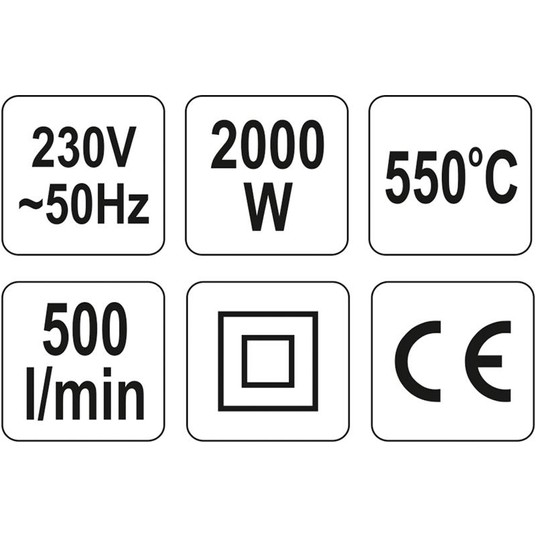 Opalarka 2000W 70~550°c -zdjęcie numer 6
