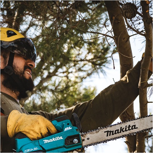 Pilarka łańcuchowa aku 36V 2x5Ah+DC18RD MAKITA -zdjęcie numer 12