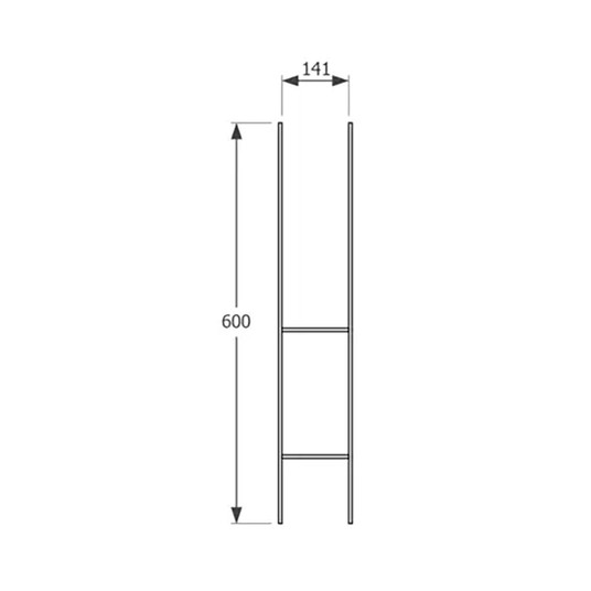 Podstawa słupa 141x600x6,0mm PSH 140 -zdjęcie numer 2