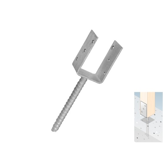 Podstawa słupa 91x325x120x5mm PS 90 U (6) -zdjęcie numer 1