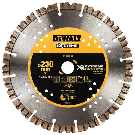 Przecinarka do betonu 54V BL 230mm 2xDCB547 DeWalt -zdjęcie numer 8