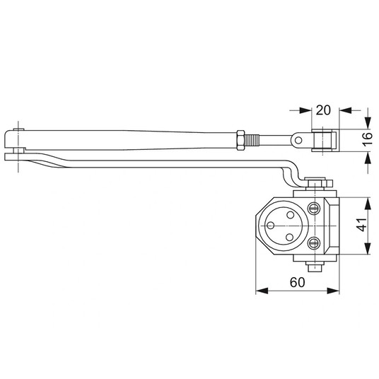 Samozamykacz DC110 (40-80kg) BIAŁY ASSA ABLOY -zdjęcie numer 7