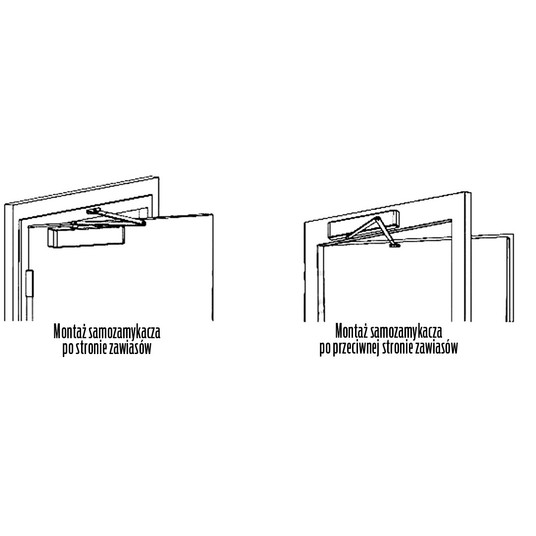 Samozamykacz DC120 (40-80kg) BRĄZ ASSA ABLOY -zdjęcie numer 6