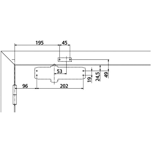 Samozamykacz DC120 (40-80kg) BRĄZ ASSA ABLOY -zdjęcie numer 7