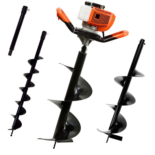 Świder spalinowy+ wiertła+ adapter 50 cm GEKO -zdjęcie numer 1