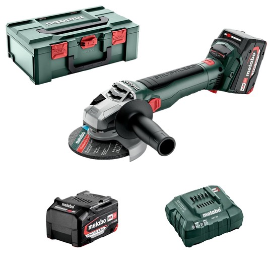 Szlifierka 18V W18 LT BL 11-125 2x4Ah Metabo -zdjęcie numer 1
