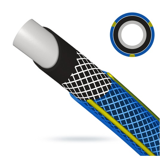 Wąż ogrodowy Bluebos+ 1" 50m niebieski IMET -zdjęcie numer 4