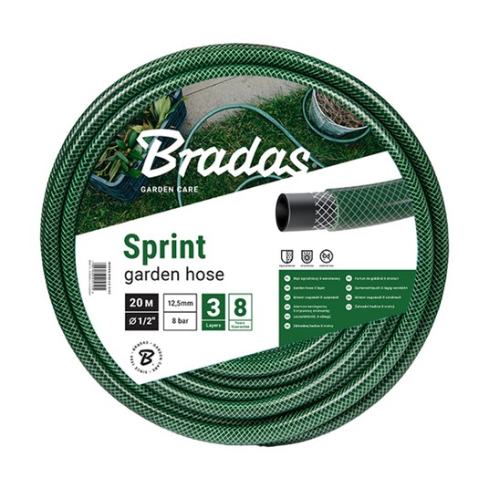 Wąż ogrodowy SPRINT 3/4" 20m zielony -zdjęcie numer 1
