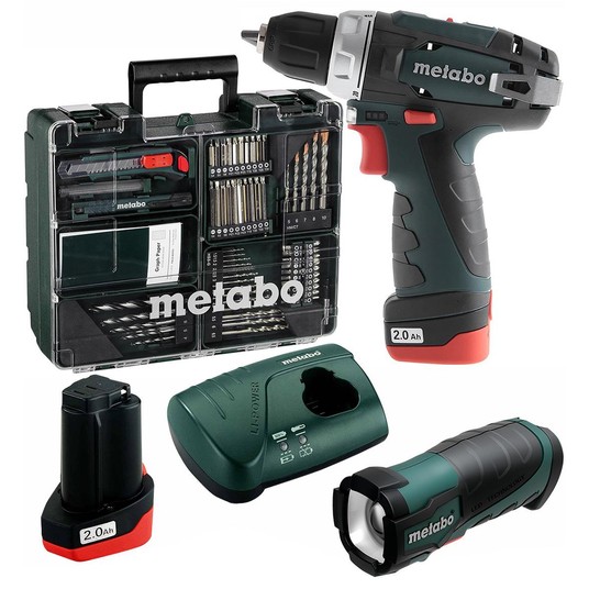 Wkrętarka 10,8V 34Nm 2x2Ah + latarka + akc. METABO -zdjęcie numer 1