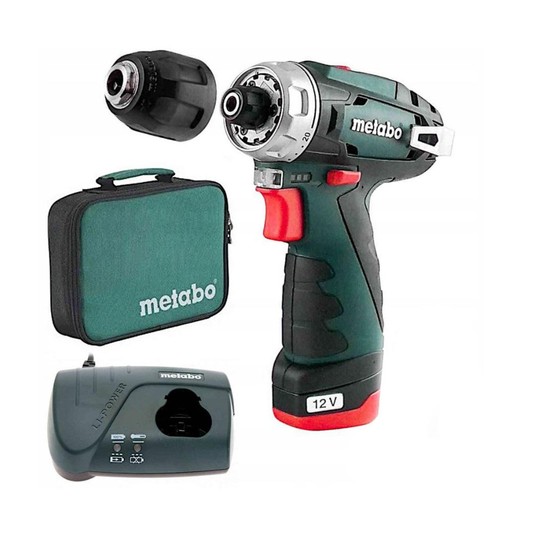 Wkrętarka 12V 1x2Ah PowerMaxx BS Basic Metabo -zdjęcie numer 1