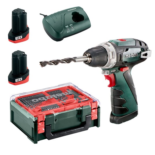 Wkrętarka 12V 2x2Ah PowerMaxx BS Basic Metabo akce -zdjęcie numer 1
