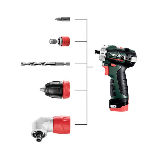 Wkrętarka 12V 2x2Ah PowerMaxx BS BL Quick Metabo -zdjęcie numer 4