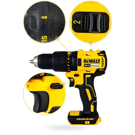Wkrętarka 18V 65Nm 2x2Ah BRUSHLESS TSTAK DeWALT -zdjęcie numer 5