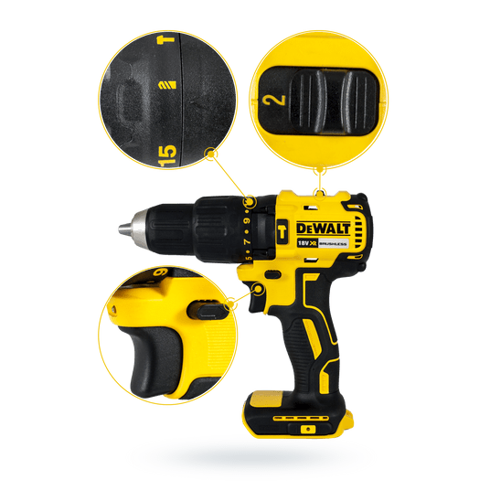 Wkrętarka 18V udar 65Nm 2x4Ah BRUSH TSTAK DeWALT -zdjęcie numer 6