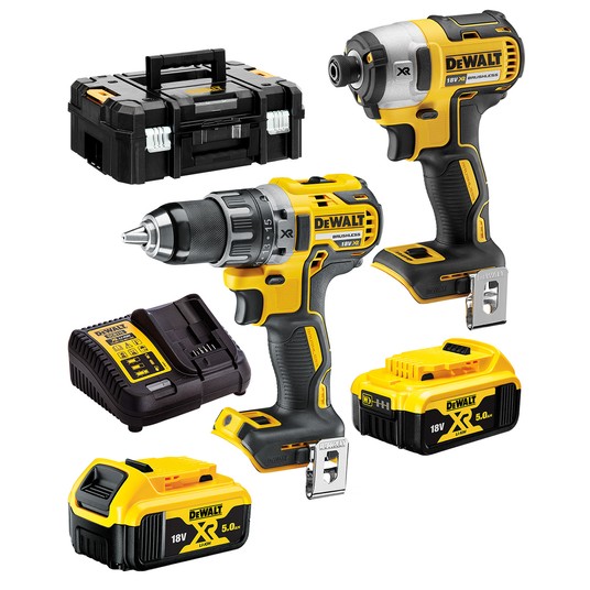 Wkrętarka DCD791+zakręt DCF887 2x5Ah TSTAK DEWALT -zdjęcie numer 1