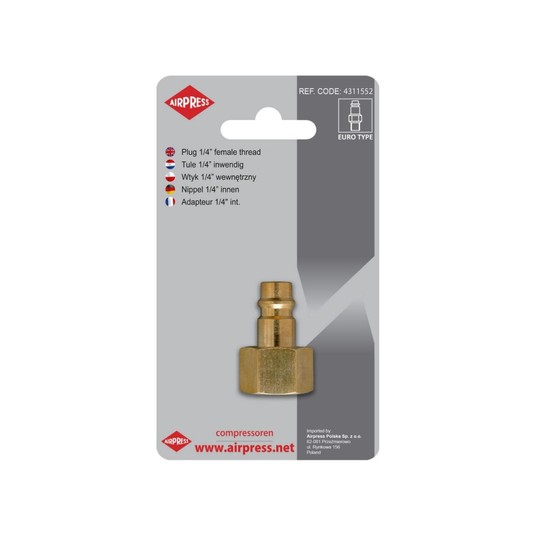 Wtyk 1/4" GW Euro AIRPRESS -zdjęcie numer 2