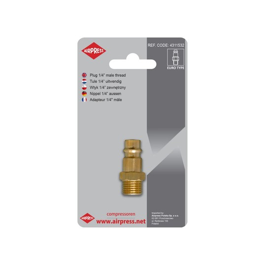 Wtyk 1/4" GZ Euro AIRPRESS -zdjęcie numer 1