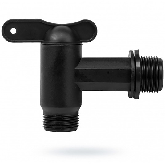 Zawór czerpalny 3/4" plastikowy CZARNY -zdjęcie numer 3