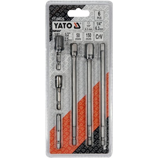 Zestaw adapterów hex do 1/4 3/8 1/2 6SZT YATO -zdjęcie numer 2