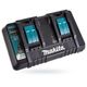 Ładowarka DC18RD +4aku BL1860B 6Ah MAKPAC 3 MAKITA -zdjęcie numer 5
