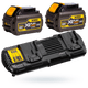 Ładowarka podw.+2 baterie DCB546 6Ah 18-54V DeWalt -zdjęcie numer 1