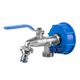 Nakrętka IBC S60x6 z kranem GZ 3/4" x2 metal -zdjęcie numer 1